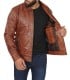 mens cognac leather jacket