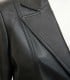 womens black leather coat