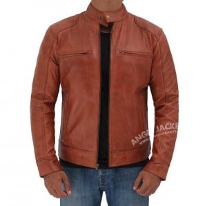 tan leather jacket men