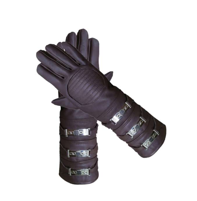 Full length leather gloves
