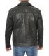 asymmetrical mens biker leather jacket