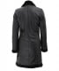 black leather shearling coat
