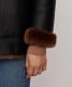 Womens Shearling Leather Coat Womens