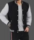 black and grey letterman