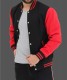 black and red varsity jacket