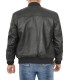 black bomber leather jacket