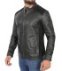 black cafe racer jacket for men