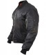 Black Classic Fit Bomber Jacket for Men