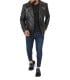 black leather biker mens jacket