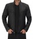 leather black jacket for men