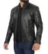 leather biker cafe racer jacket