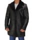 mens black leather jacket with fur