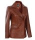 cognac leather jacket for women