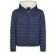 Sherpa lined hooded puffer jacket