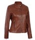 dodge leather jacket womens