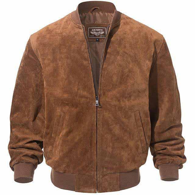 Brow Suede jacket in Bomber style For men
