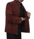 Suede brown leather jacket for men