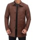 tan leather carcoat mens