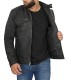 dodge black leather jacket