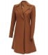 Double Breasted Camel Brown Women Coat