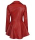 Women Red Leather Jacket