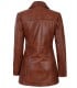 Womens cognac leather jacket
