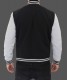 black and grey varsity jacket for men