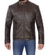 Mens Dark Brown Leather Jacket