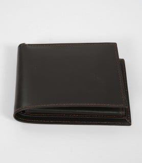 mens dark brown leather wallet