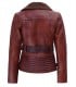 Brown Leather Shearling Jacket Women