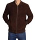 brown suede leather jacket mens