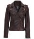 Womens Dark Brown Leather Jacket