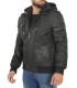 Edinburgh Snuff Hooded Leather Jacket