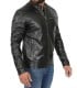 Mens Black Everhart Leather Jacket
