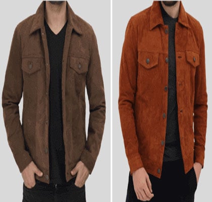 Trucker jackets for men in suede jacket styles