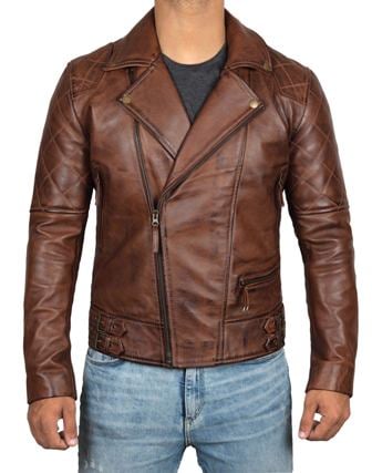 Brown Asymmetrical Jacket