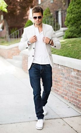 jeans and blazer