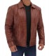 Brown Fitted Leather Jacket