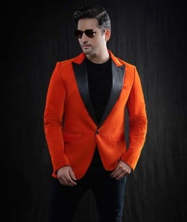 kingsman suits orange tuxedo