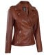 Women Kristan Cognac Leather Jacket