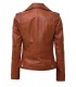 tan womens biker leather jacket
