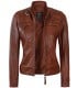 quilted leather jacket for womens