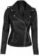 Womens Black Biker Leather Jacket