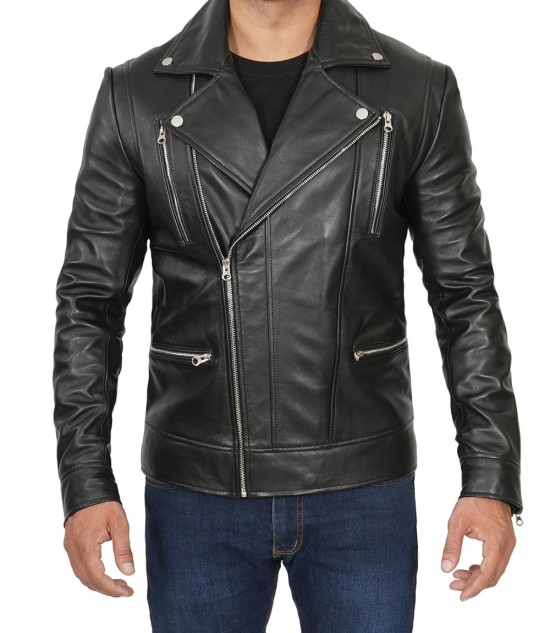 leather motorcycle jacket for men