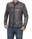 Grey leather jacket