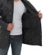 mens black leather car coat style jacket