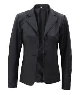 black leather coat womens