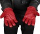 red leather motorcycle gloves
