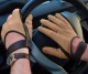 mens leather driving gloves