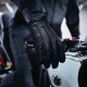 Biker Black Leather Gloves